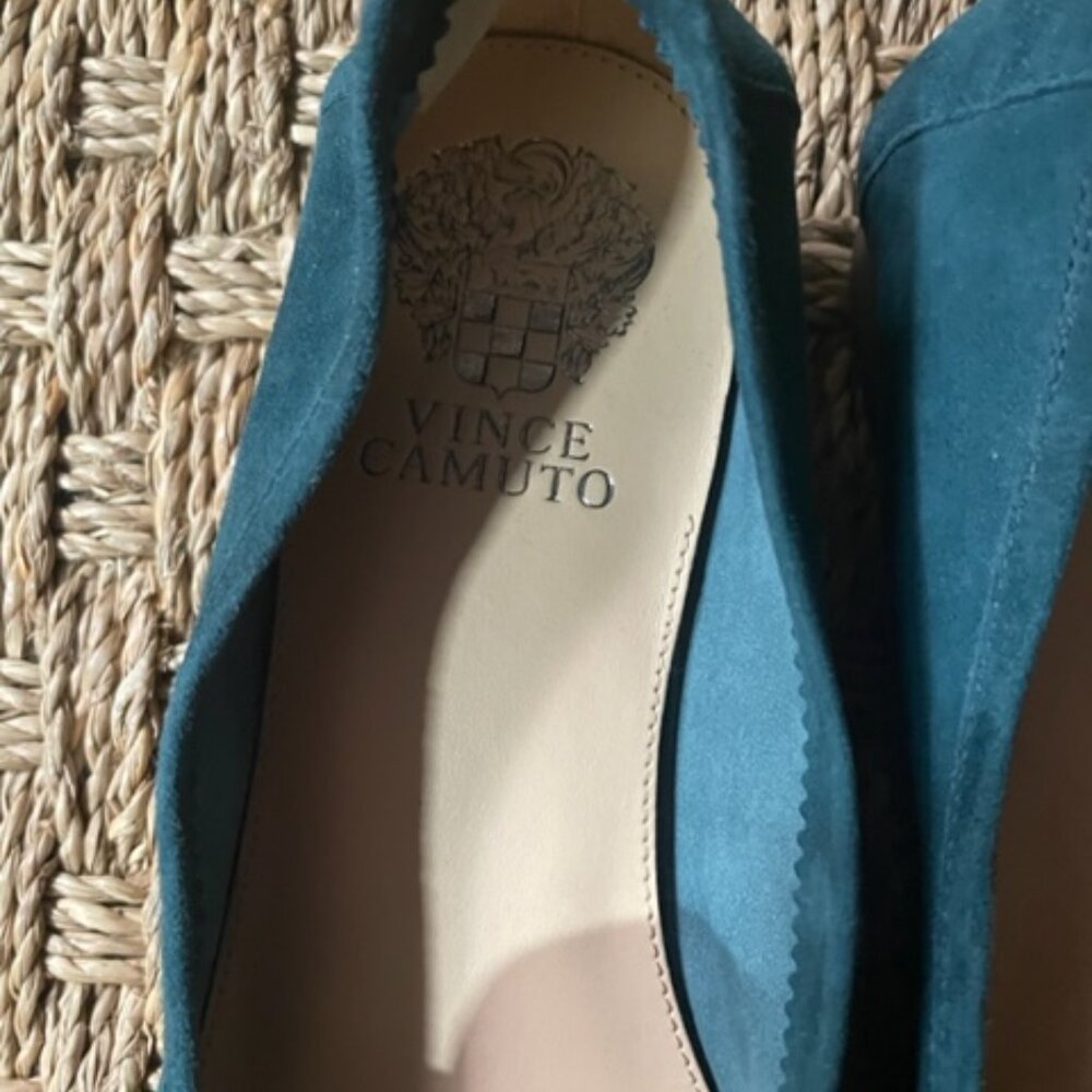 NWOT Vince Camuto Elroy loafer in teal suede - Picture 8 of 10